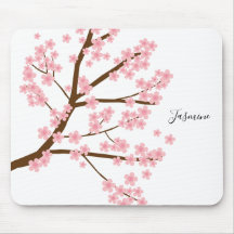 Jolies fleurs de cerisier avec lettrage de nom per