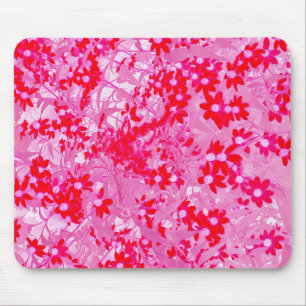 Tapis De Souris Jolies Fleurs Rouges