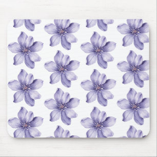 Tapis De Souris Jolies Fleurs Violettes