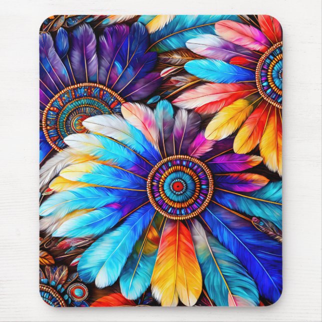 Tapis De Souris Jolies plumes (Devant)