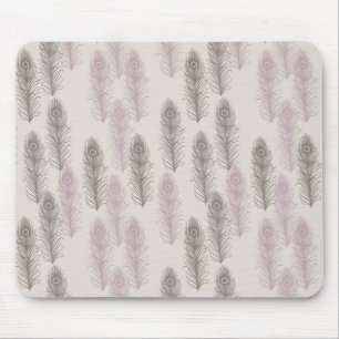 Tapis De Souris Jolies plumes de paon
