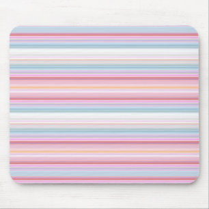 Tapis De Souris Jolies rayures blanches roses