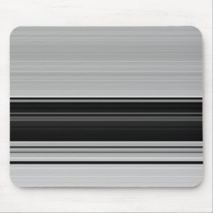 Tapis De Souris Jolies rayures noir gris