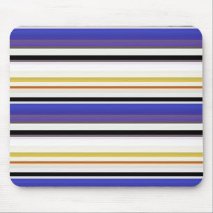 Tapis De Souris Jolies rayures violettes blanches