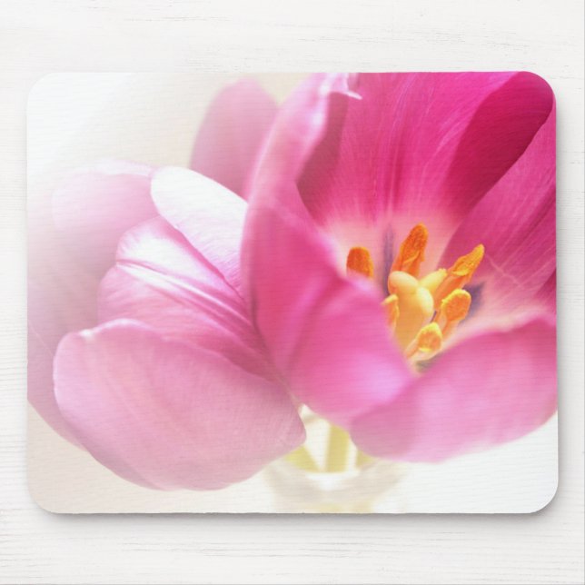 Tapis De Souris Jolies tulipes roses (Devant)
