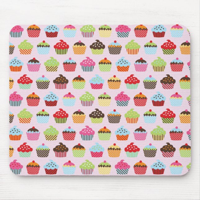 Tapis De Souris Jolis Cupcakes (Devant)
