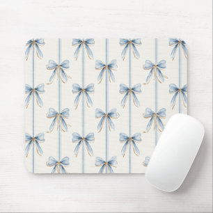 Tapis De Souris Jolis rubans bleus à la crème