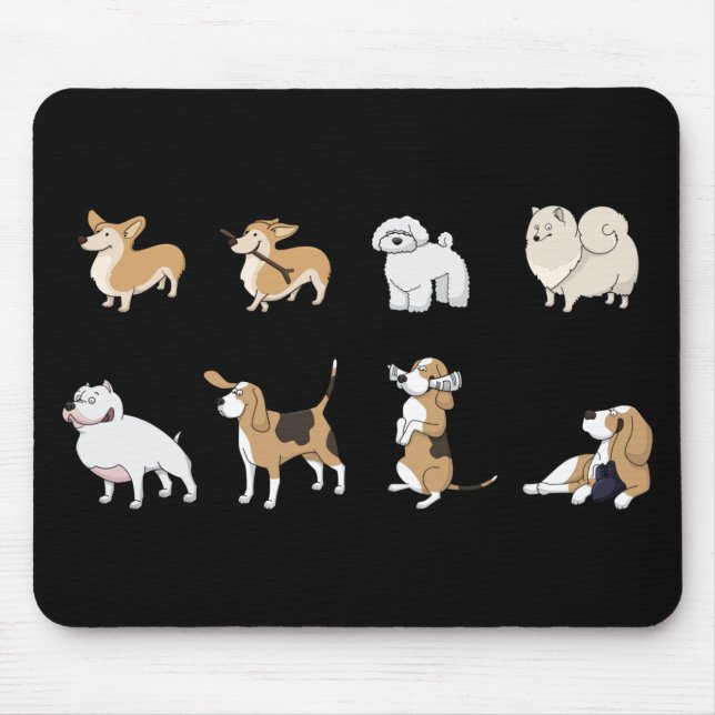 Tapis De Souris Jolly corgis (Devant)