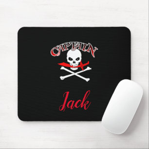 Tapis De Souris Jolly roger personnalisé (Cutlass)