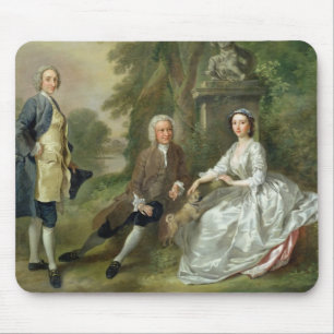 Tapis De Souris Jonathan Tyers (d.1767) et sa fille, Elizabet