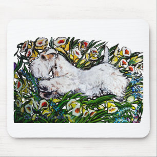 Tapis De Souris Jonquilles de Sealyham Terrier