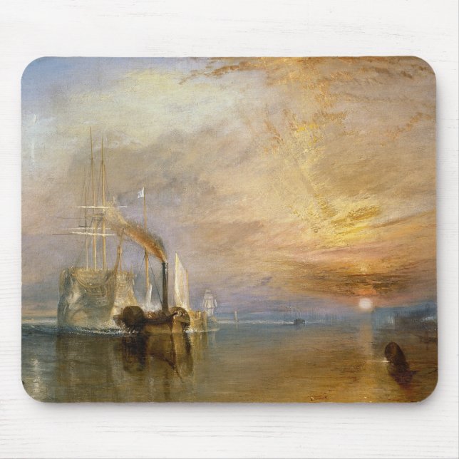 Tapis De Souris Joseph Mallord William Turner | "le Teme de combat (Devant)