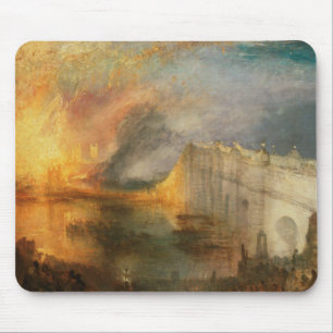Tapis De Souris Joseph Mallord William Turner - L'incendie du