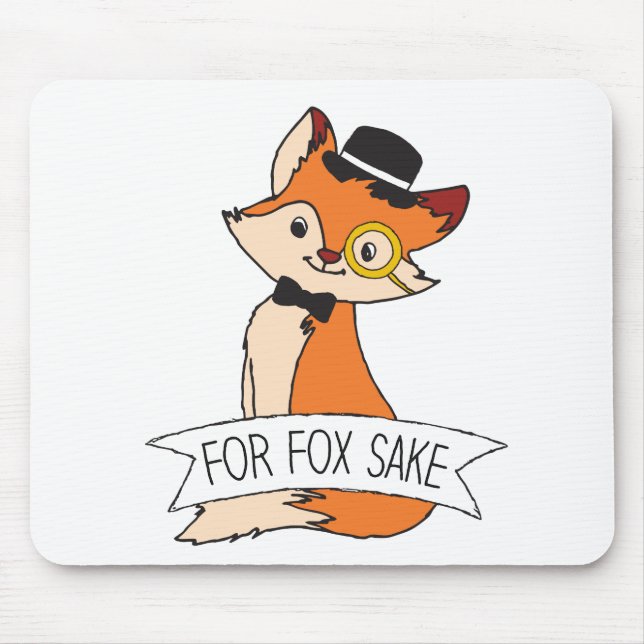 Tapis De Souris Jote Fox Clipart Oh Pour Fox Sake Epic Sarcastique (Devant)