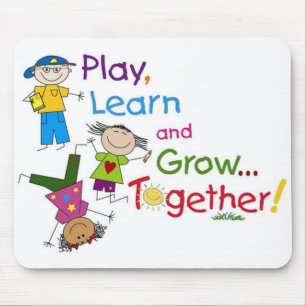 Tapis De Souris Jouer, Apprendre Et Cultiver Ensemble Mousepad