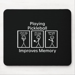 Tapis De Souris Jouer au pickleball améliore la mémoire pickle bal