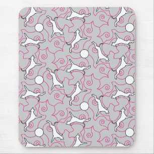 Tapis De Souris Jouer avec des Dogues Allemands