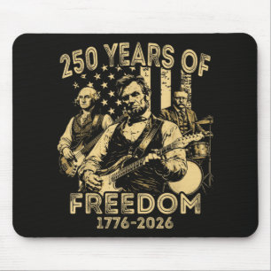 Tapis De Souris Jouer de la guitare 4 juillet 250e anniversaire