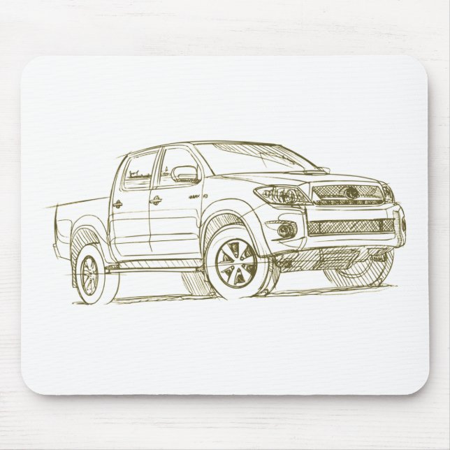 Tapis De Souris Jouet Hilux 2009 (Devant)