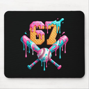 Tapis De Souris Joueur Baseball Drip Numéro 67