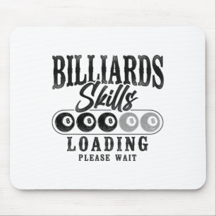 Tapis De Souris Joueur Billard Ll 8 Ll Billard Vintage Sk