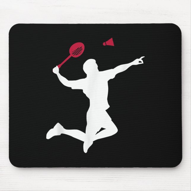Tapis De Souris Joueur de Badminton (Devant)