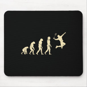 Tapis De Souris Joueur de badminton Evolution volant raquette