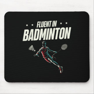 Tapis De Souris Joueur de badminton fluide en volant
