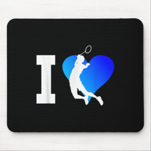 Tapis De Souris Joueur de badminton Hommes Shuttle Squash Femmes