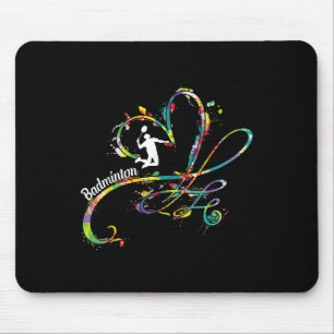 Tapis De Souris Joueur de Badminton Joueur de navette Joueur Badmi