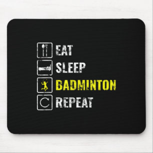 Tapis De Souris Joueur de badminton Raquette de badminton Volant