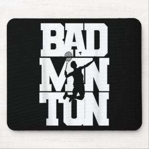 Tapis De Souris Joueur de badminton Shuttle Birdie Badminton
