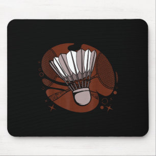 Tapis De Souris Joueur de badminton Sportif Athlète Jeu Volant Lo