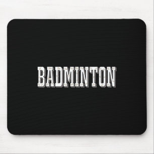 Tapis De Souris Joueur de badminton volant smash 