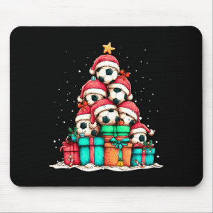 Tapis De Souris Joueur de ballon de football Le sapin de Noël Xmas