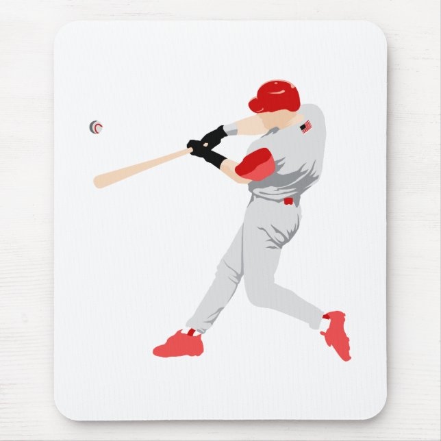 Tapis De Souris Joueur de baseball américain (Devant)