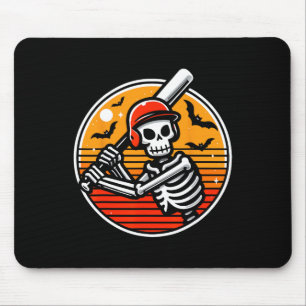 Tapis De Souris Joueur de baseball squelette garçons enfants drôle
