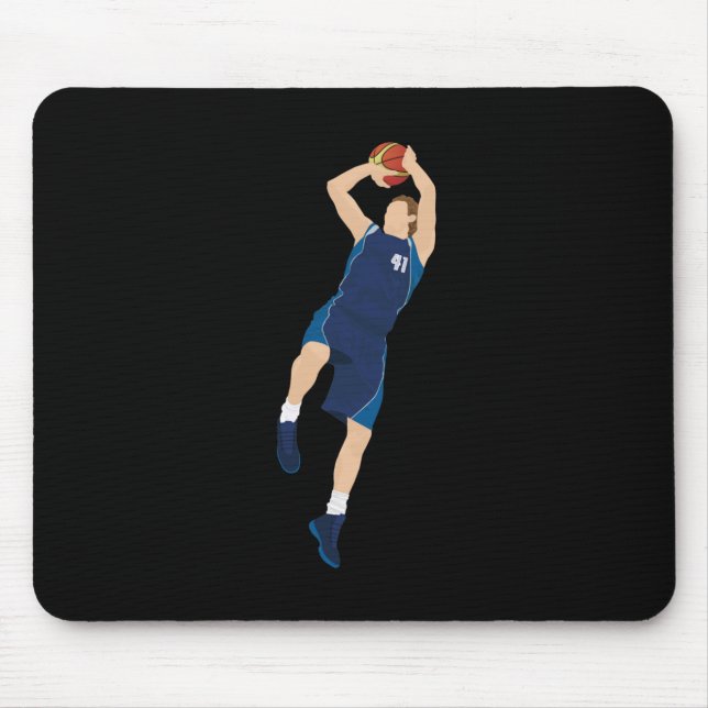 Tapis De Souris Joueur de basket-ball 3 points (Devant)