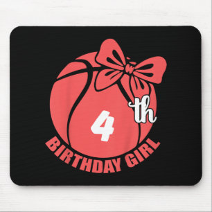 Tapis De Souris Joueur de basket-ball 4e anniversaire