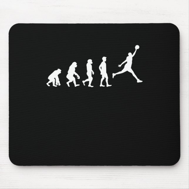 Tapis De Souris Joueur de basket-ball Champion de l'évolution (Devant)