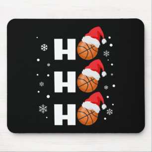 Tapis De Souris Joueur de basket-ball de Noël amusant Ho Ho Ho Spo