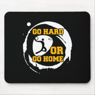 Tapis De Souris Joueur De Basket-Ball Go Hard Ou Go Home Cadeau I