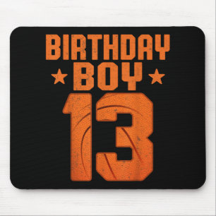 Tapis De Souris Joueur de basketball 13e anniversaire de 13 ans
