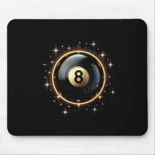 Tapis De Souris Joueur de billard de piscine à 8 balles
