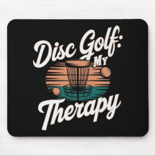 Tapis De Souris Joueur de Disc Golf Drôle de Jeu de Frisbee