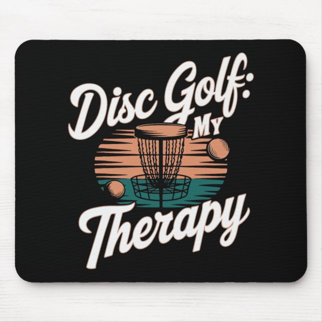 Tapis De Souris Joueur de Disc Golf Drôle de Jeu de Frisbee  (Devant)
