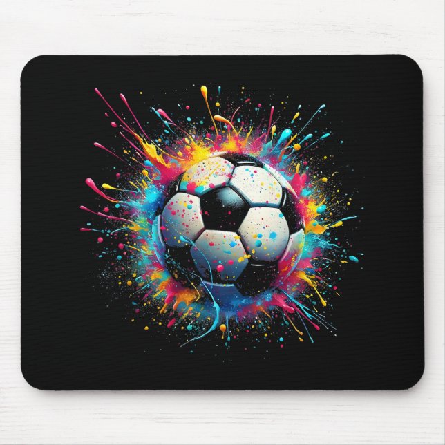 Tapis De Souris Joueur De Football cool Sport Pour Garçons Hommes  (Devant)