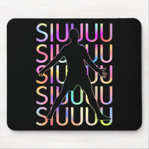 Tapis De Souris Joueur de football Siuuuu Drôle de football Footba