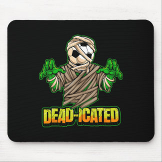 Tapis De Souris Joueur de football zombie Football effrayant Hallo