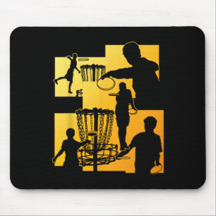Tapis De Souris Joueur de golf à disque drôle Cool Flying Disk Spo